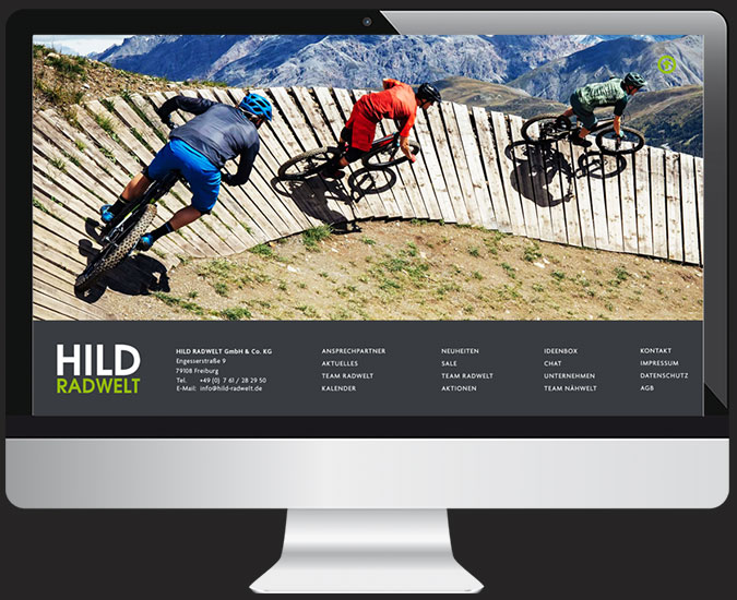 Ansicht und Link Website HILD RADWELT 